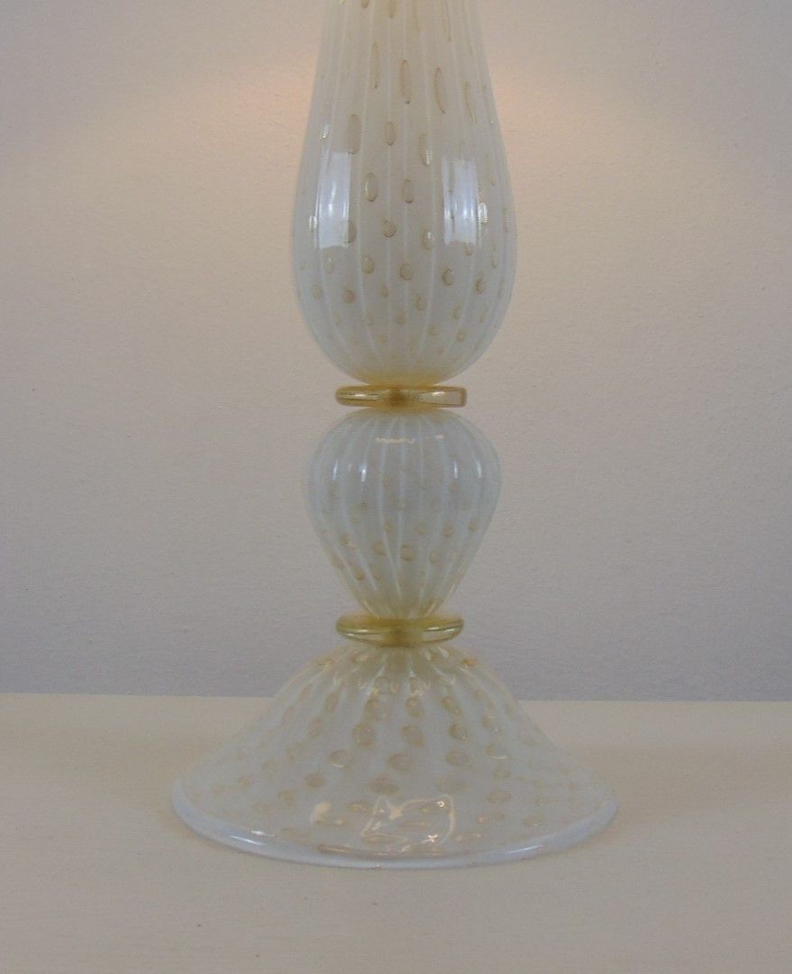 white and gold diamond 3 contemporary murano table lamp 