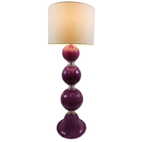 Amethyst sphere murano table lamp 3