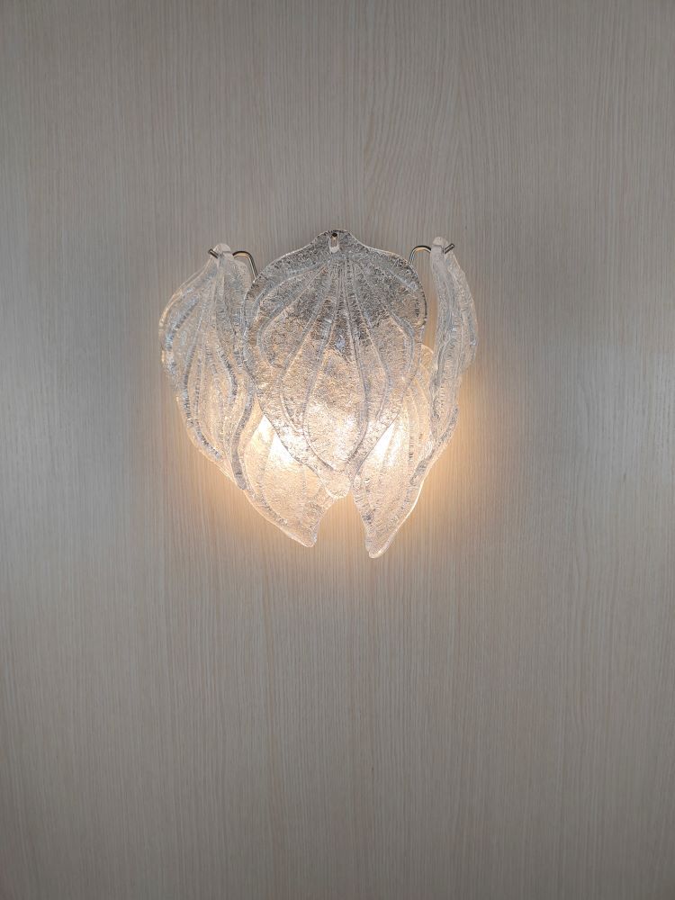lame leaves murano wall sconce 1