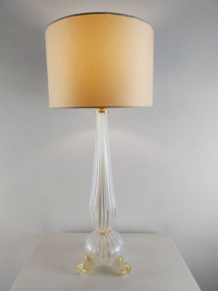 iridesent murano table lamp 