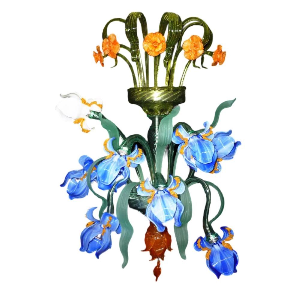 iris murano classic wall sconce 