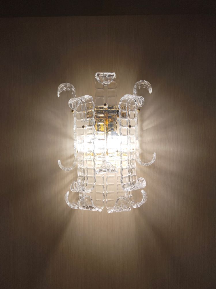 alternated felci murano wall sconce 