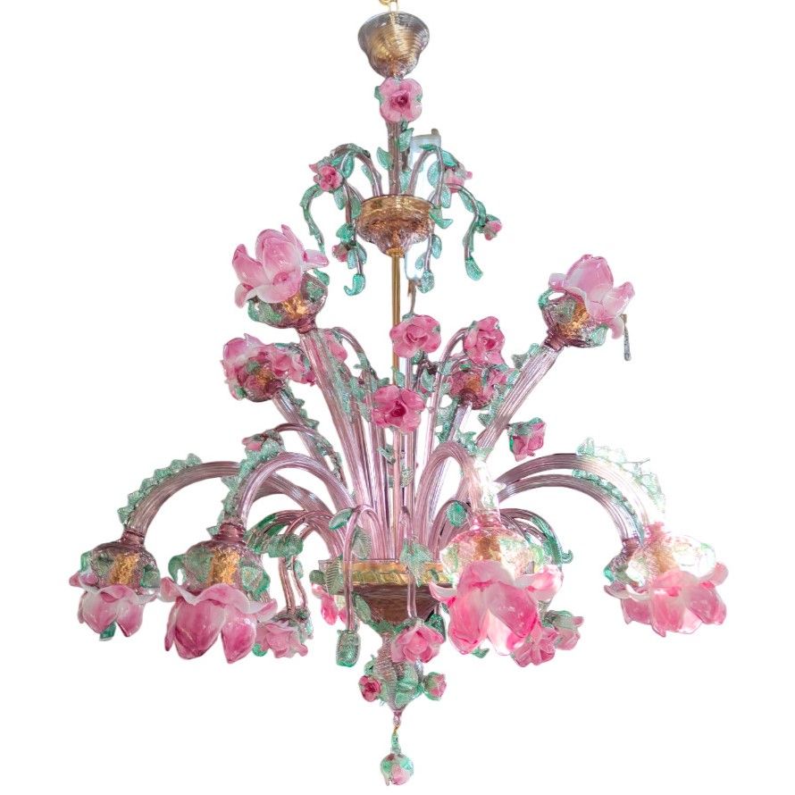 roses classic murano chandelier 