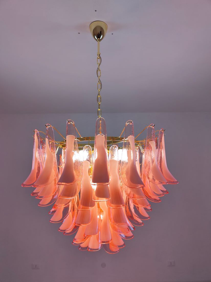 pink sella murano chandelier