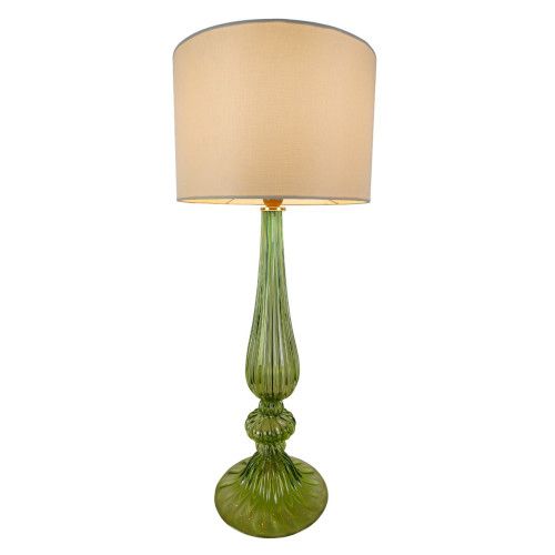  green murano table lamp
