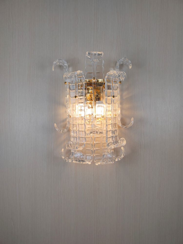 alternated felci murano wall sconce 
