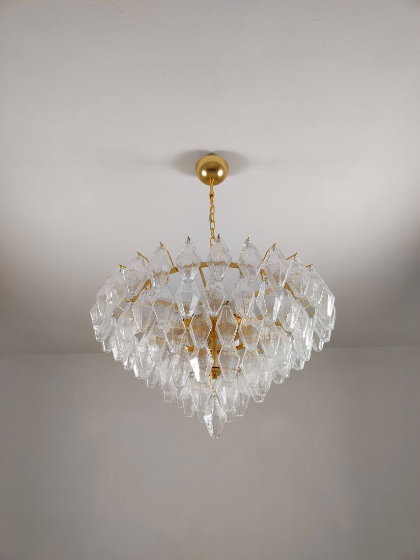 clear murano poliedri chandelier
