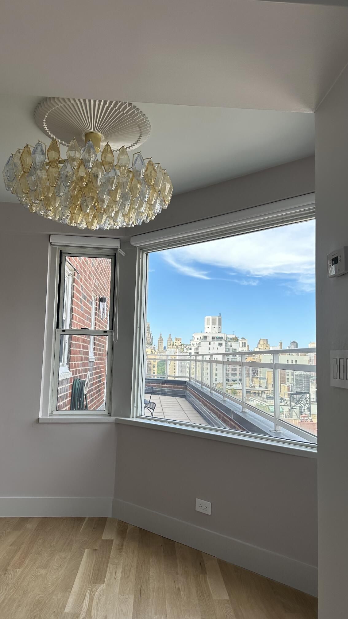 Amber And Light Blue Poliedri Chandelier