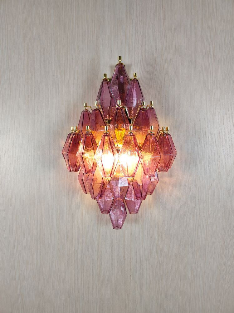 poliedro shaped murano poliedri wall sconce 1