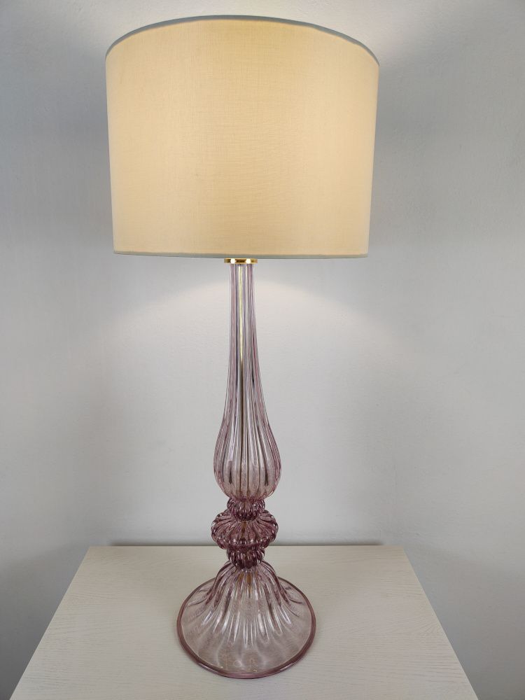 amethyst murano table lamp 